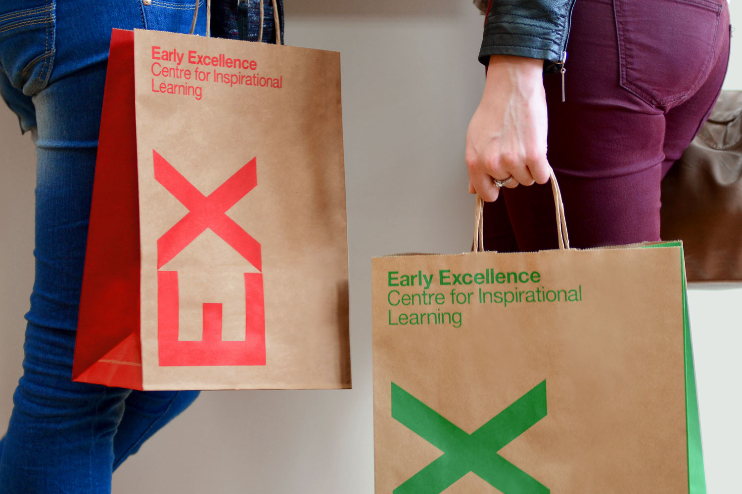 Retail Carrier Bag, Custom, Bespoke, Branded Printed Carrier Bags, Corporate Identity, Branding, Packaging, Leeds Brand Agency Studio, Education, Early Excellence, DESIGN PROJECT
