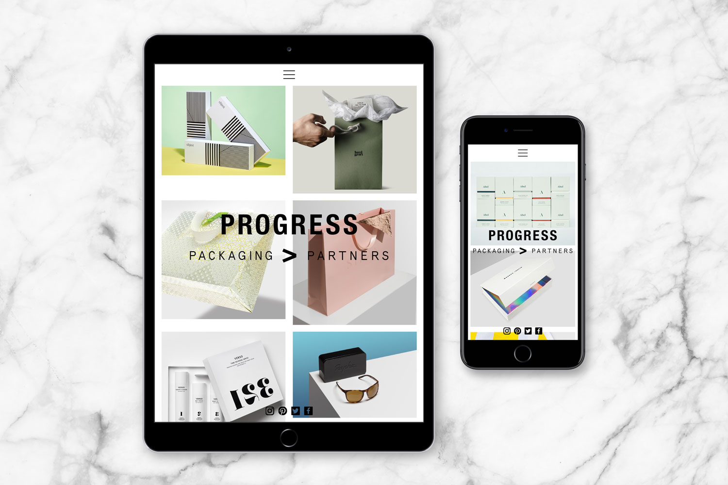 Design Project Branding Progress Packaging Website Responsive