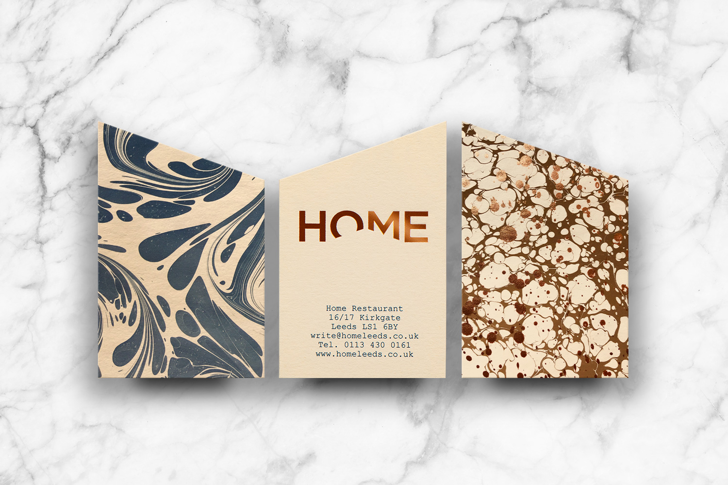 Fine Dining Restaurant Brand Identity Celebrity MasterChef Signage Marbled Paper luxury Stationery Bespoke Yorkshire Leeds Branding Agency Creative Studio DESIGN PROJECT