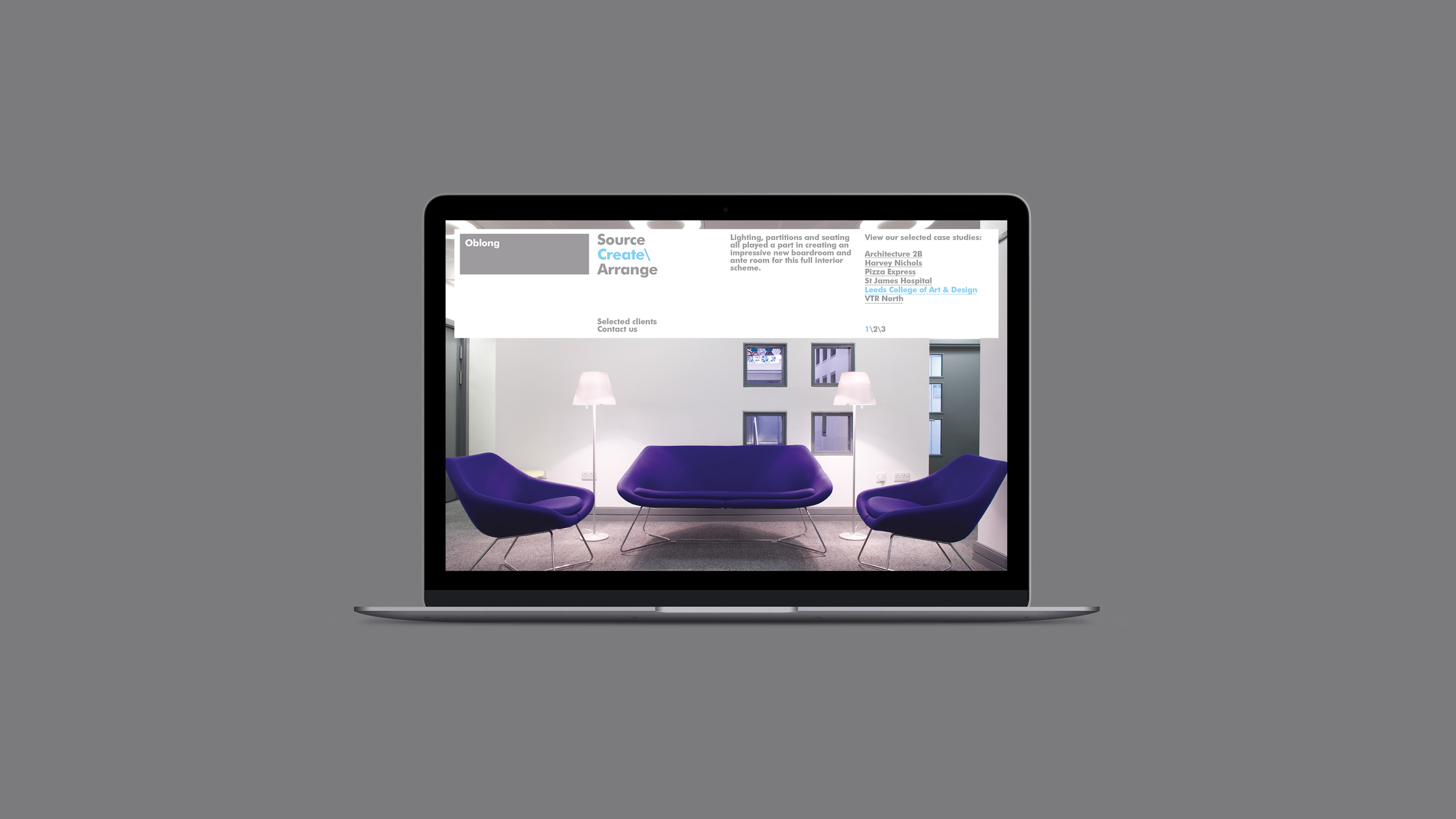 Website Custom CMS Programming Coding Social Media Email Corporate Marketing B2B Strategy Design-led Identity Branding Interior Manufacturing Built Environment Furniture Contemporary Architecture Education Healthcare Leisure Leeds Branding Consultancy Agency DESIGN PROJECT 1