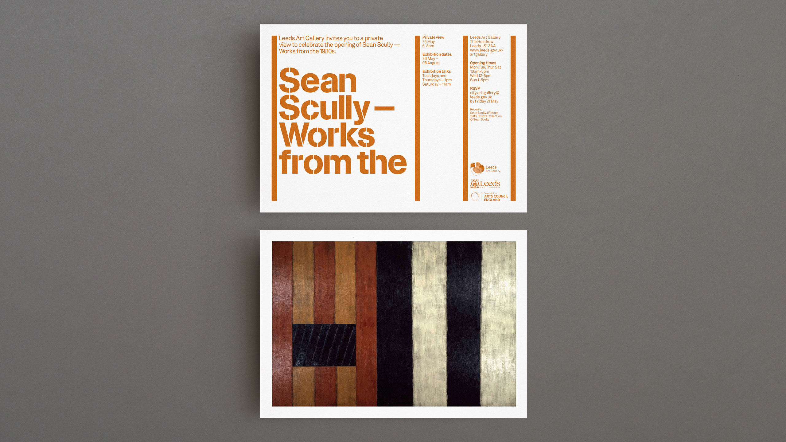 Design Project Gallery Art Branding Exhibition Identity Sean Scully Contemporary Art Leeds Signage 5