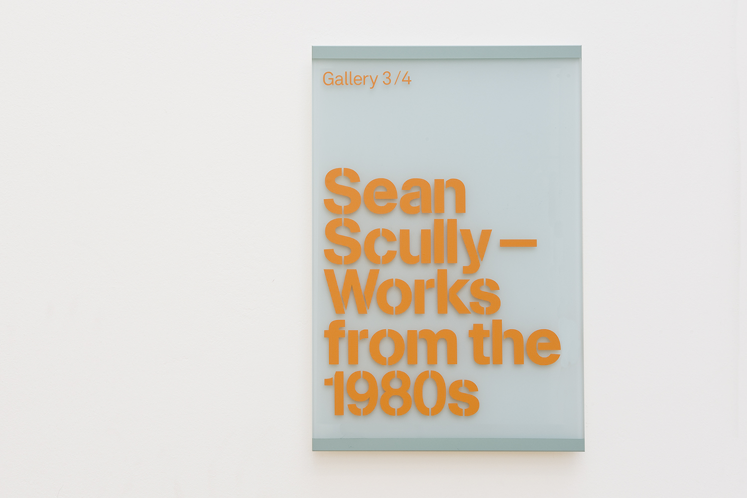Design Project Gallery Art Branding Exhibition Identity Sean Scully Contemporary Art Leeds Signage