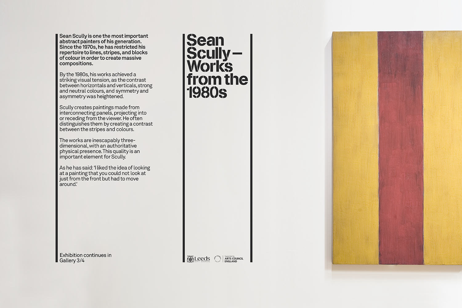 Design Project Gallery Art Branding Exhibition Identity Sean Scully Contemporary Art Leeds